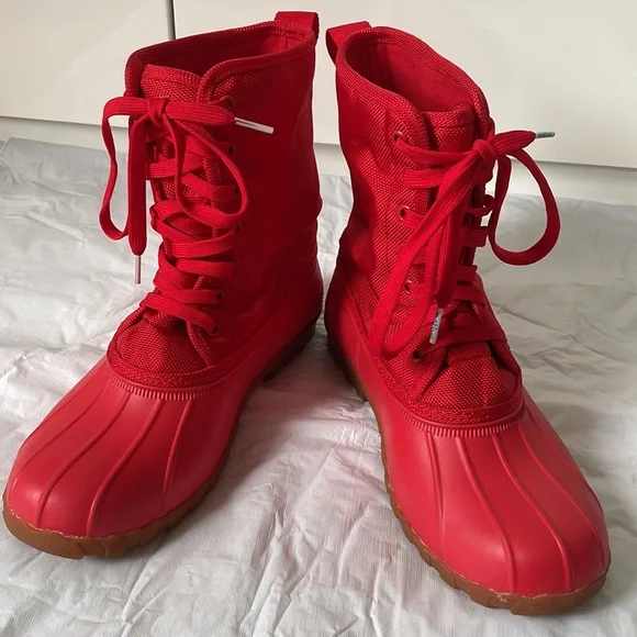 Native Rain Boots Color-Red Size-39 NWOT - Picture 2 of 11